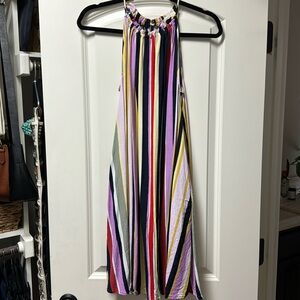 Striped halter dress